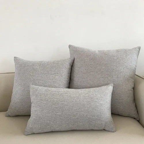 Capa de Almofada Cinza