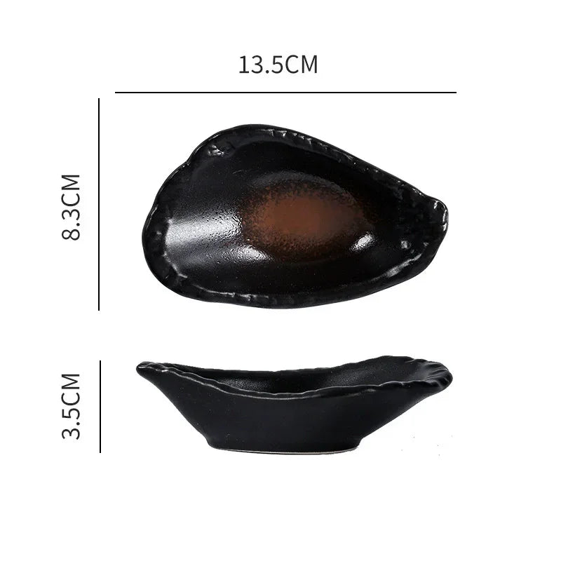 Pratinhos Pretos de Cerâmica