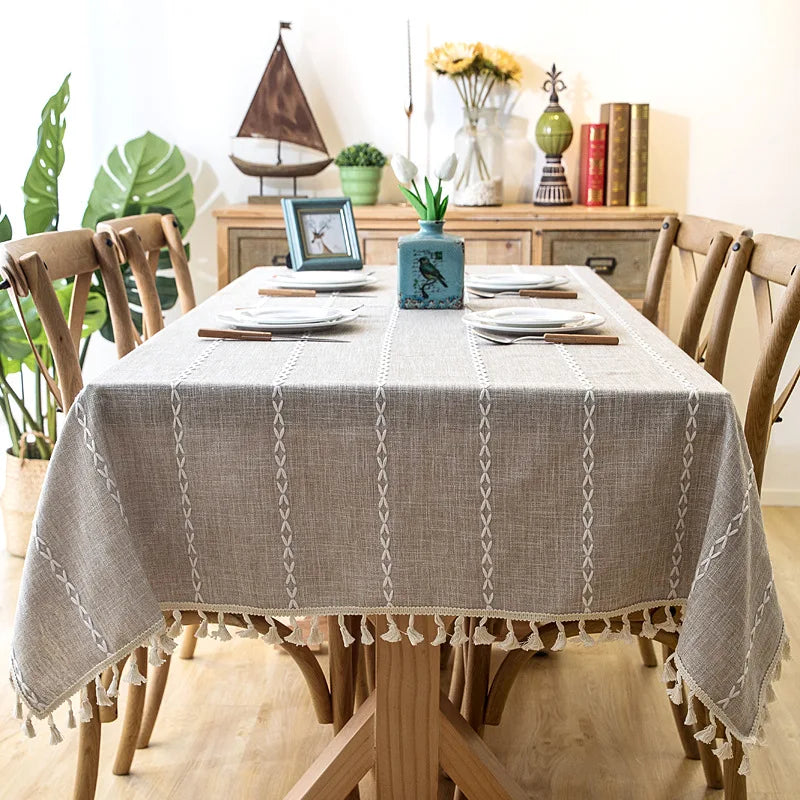 Toalha de Mesa Linho Listrada