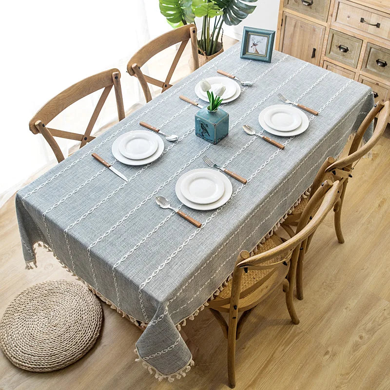 Toalha de Mesa Linho Listrada