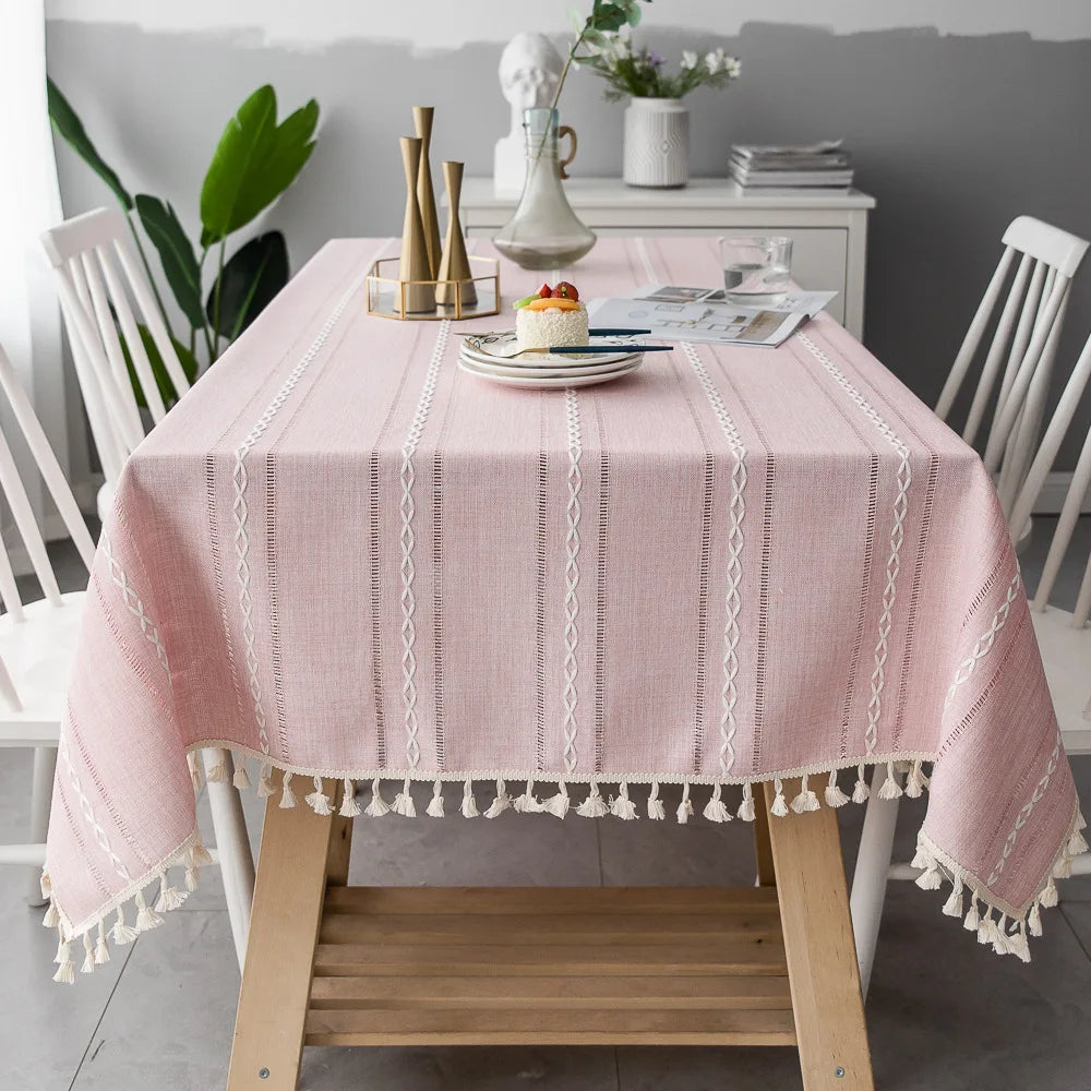 Toalha de Mesa Linho Listrada