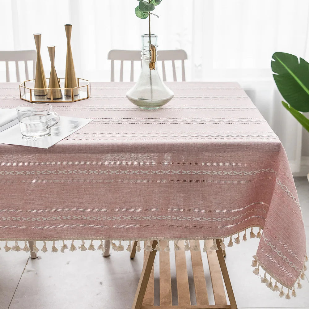 Toalha de Mesa Linho Listrada
