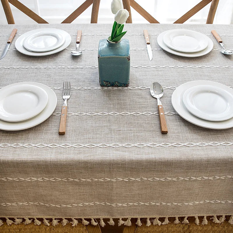 Toalha de Mesa Linho Listrada