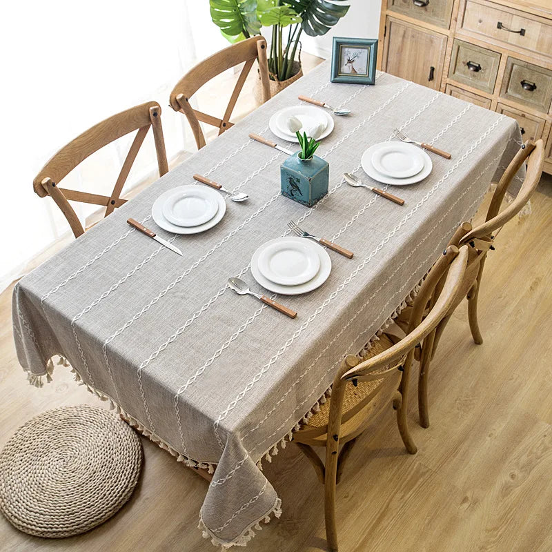 Toalha de Mesa Linho Listrada