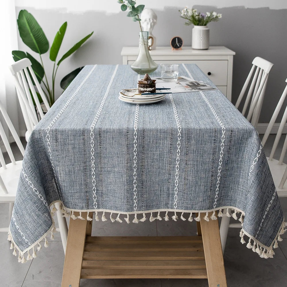 Toalha de Mesa Linho Listrada