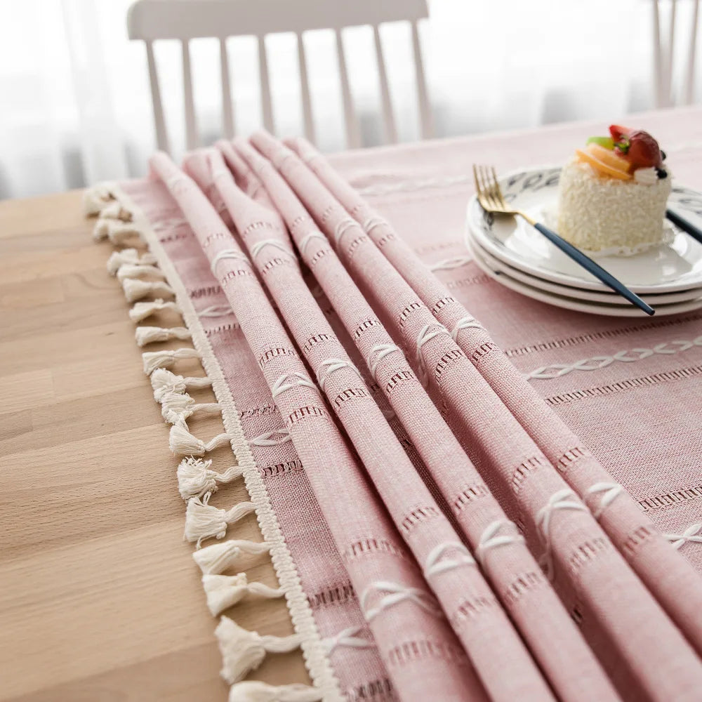 Toalha de Mesa Linho Listrada