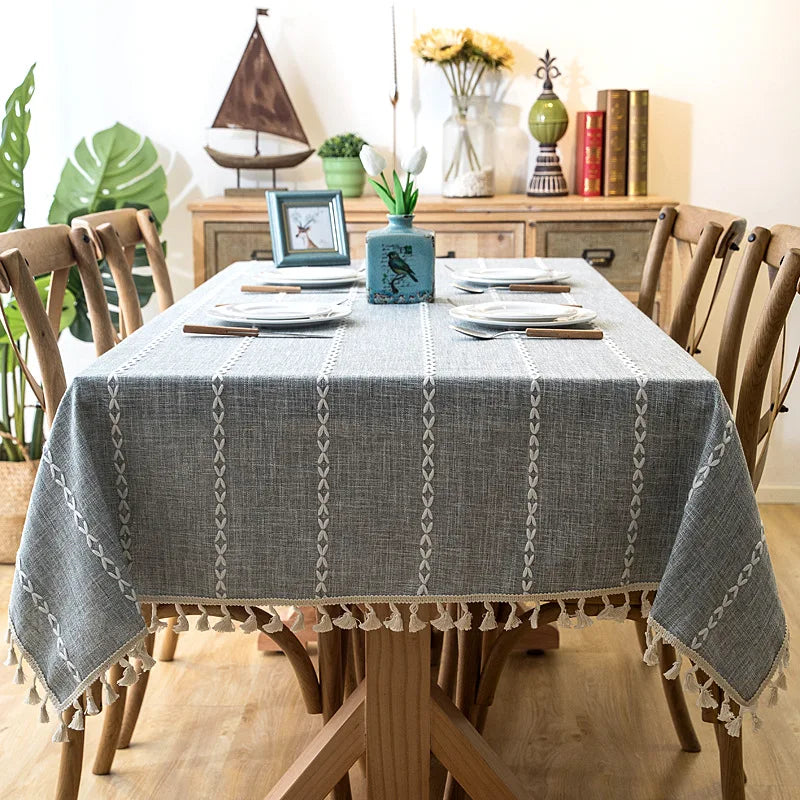 Toalha de Mesa Linho Listrada